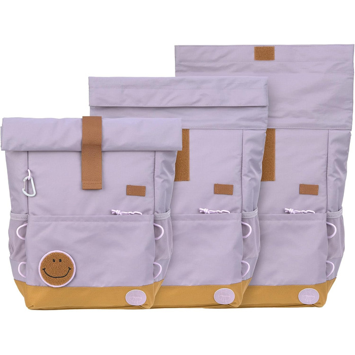 Дитячий рюкзак LÄSSIG з нагрудним ременем, 12 літрів, водонепроникний, Rolltop, зелений/синій (фіолетовий)