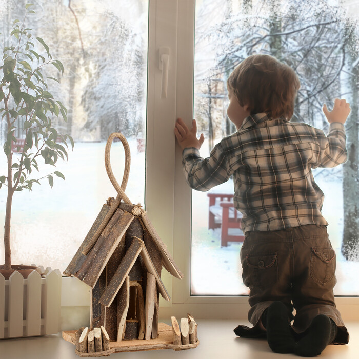 Relaxdays Decorative Birdhouse with Hanging Hook