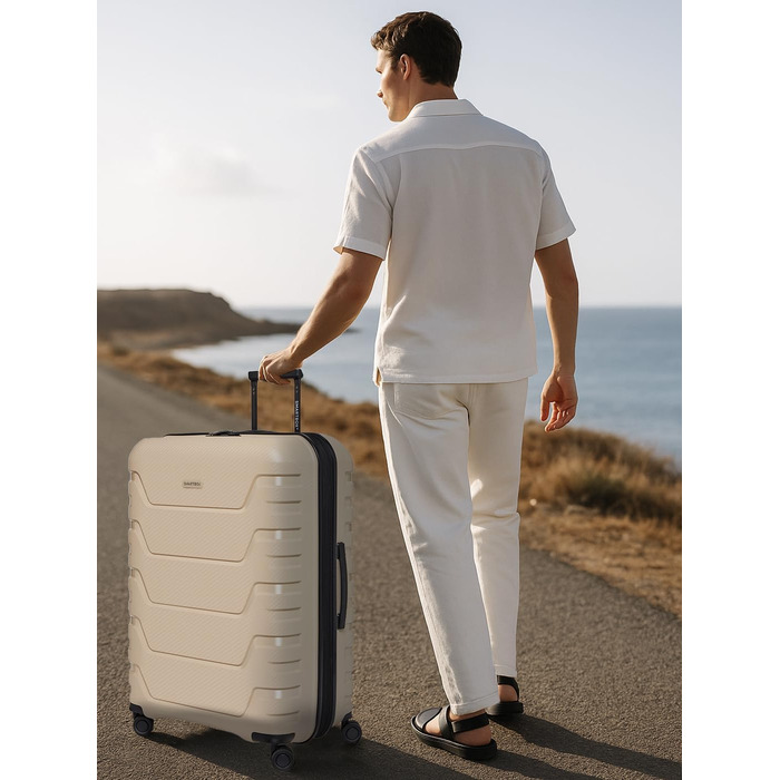Розкладний валіза Smartbox Hartschalen Check-in L (76 см) | 111-120 літрів, Polypropylen, 4 колеса, TSA-замок, 4.2 кг