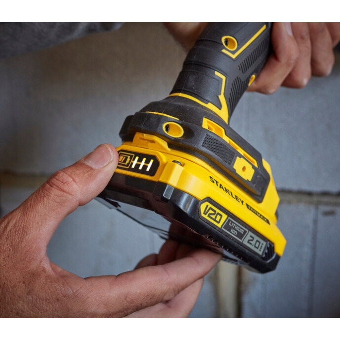 Ударний дриль-шурупокрут Stanley FatMax v20 SFMCD721M2K 18V (2x 4.0Аг) у кейсі