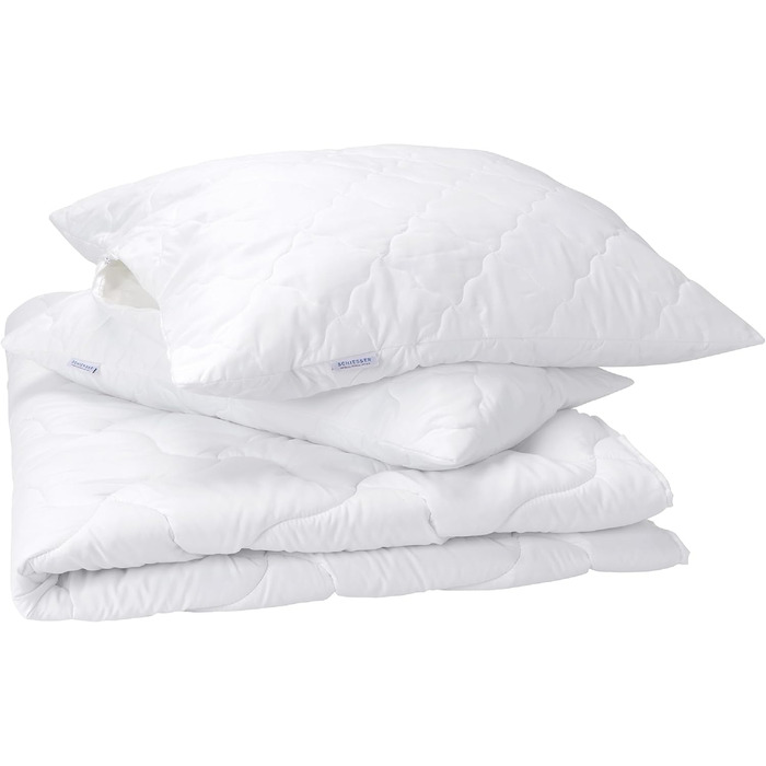 Цілорічна ковдра Schiesser Hygge 155x220 см – гіпоалергенна, легка стьобана, пухнаста, для алергіків, літо-зима