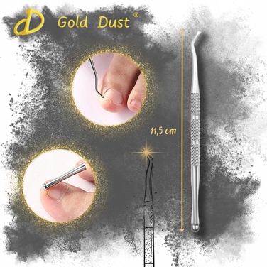 Набір кутикул-кусачок Gold Dust для нігтів, 20 мм, нержавіюча сталь