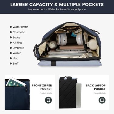 Шкільний рюкзак LOVEVOOK для дівчаток-підлітків, водонепроникний, з відділенням для ноутбука 15.6