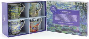 Lesser & Pavey, Porcelain, Monet Mugs, Multicolor, Set of 4