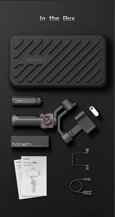 Штатив-стабілізатор Hohem iSteady M6 Kit для смартфонів з AI-трекером та світлом, 3-осьовий, OLED-дисплей, 400г