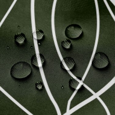 Шторка для душу M&W Design з поліестеру, з лініями, антигрибкова, водовідштовхувальна, біла, 180x200 см, з 12 гачками