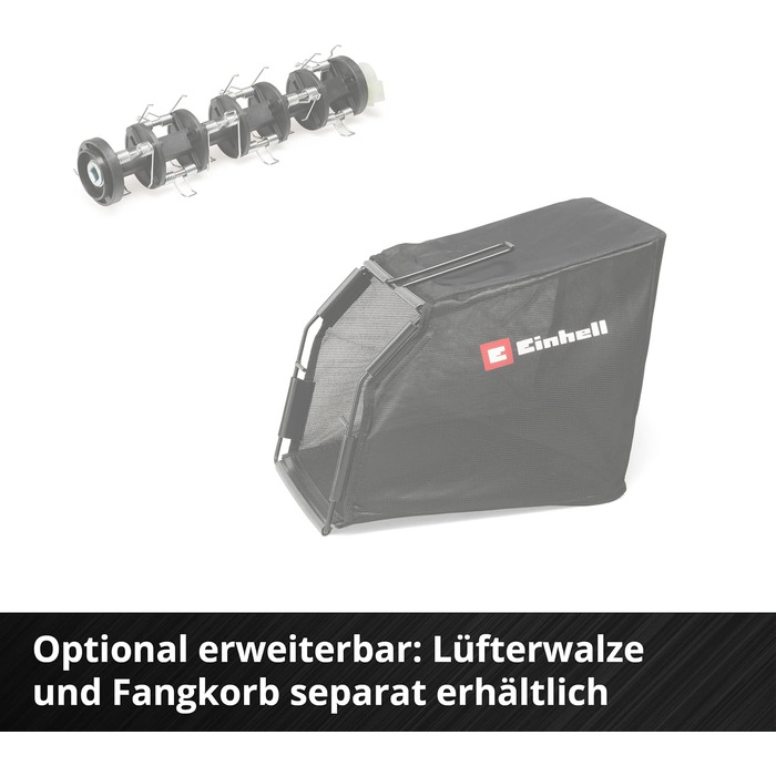 Einhell Cordless Scarifier GC-SC 18/28 Li-Solo Power X-Change (Li-Ion, 18 V, brushless electric motor, 28cm cutting roller, 3-stage working depth adjustment, without battery & without charger)