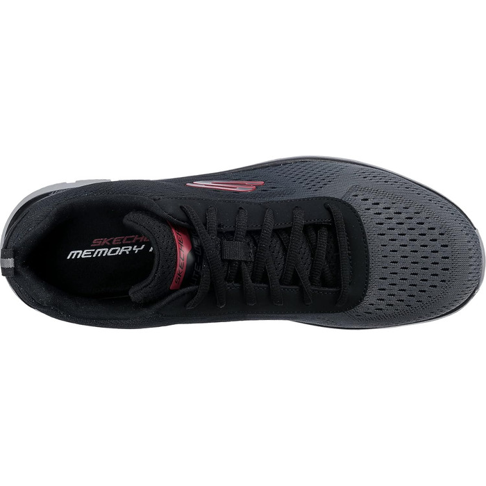 Чоловічі кросівки Skechers Track Ripkent: чорний колір, сіра вставка