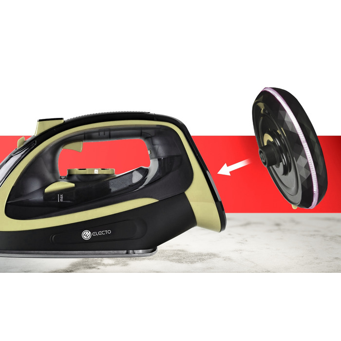 Бездротова праска Electo 2400 Вт, керамічна підошва, 450 мл, Anti-Drip