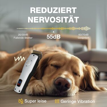 Професійна машинка для стрижки собак Leise - для густого та кучерявого хутра, з нержавіючої сталі