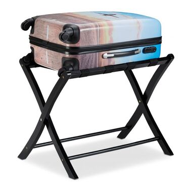 Relaxdays Folding Suit Stand, Wood