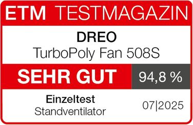 Вентилятор підлоговий Dreo з Wi-Fi та LED, 102 см, 8 швидкостей, 3 режими, 1200 м³/год, срібний