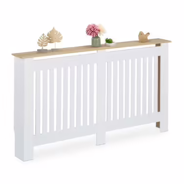 Relaxdays Radiator Cover with Slats