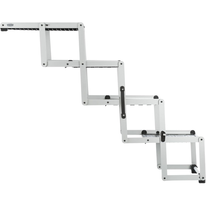 Сходинки для тварин Trixie, 4 сходинки, алюміній, складаються, портативні, срібно-чорного кольору