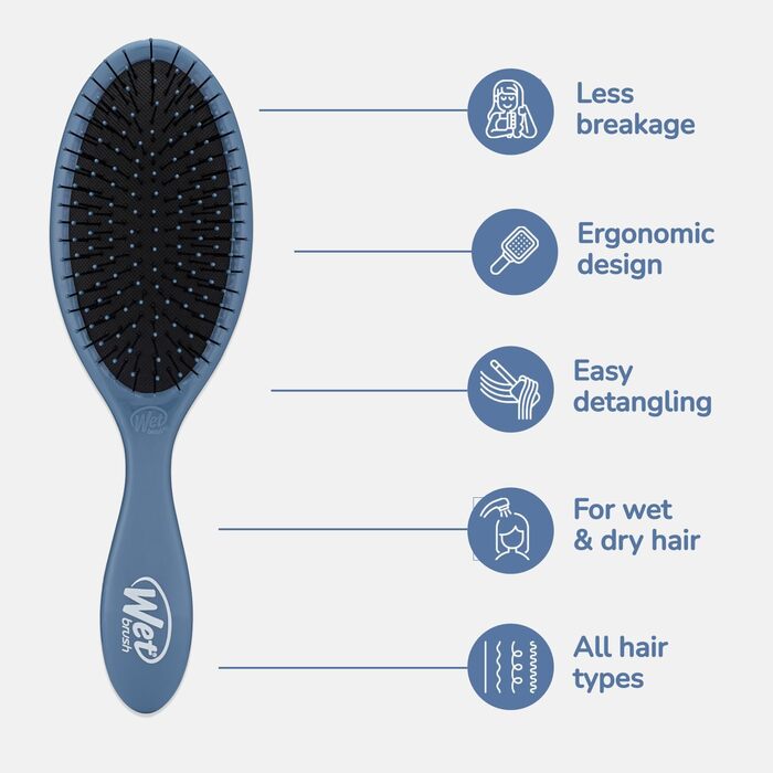 Щітка для волосся Wet Brush Original Detangler, синій (Elemental Blue)
