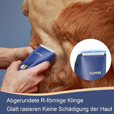 Професійна машинка для стрижки собак з густим хутром, бездротовий набір для грумінгу котів та собак, акумуляторна машинка для стрижки собак, котів, кроликів, блакитна