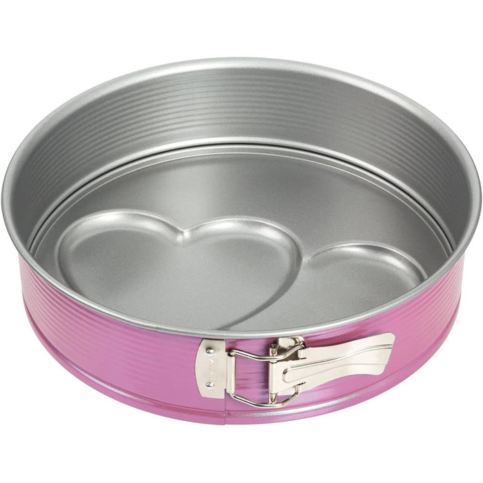 Форма для випічки Zenker Backform, серцеподібна, з антипригарним покриттям, рожева, 1 шт.