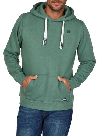 Чоловіче худі riverso RIVLinus Regular Fit — стильний прогулювач з капюшоном, Streetwear, колір Forest Green (темно-зелений), розмір M
