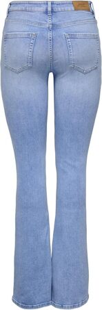 Джинси жіночі кльош ONLBLUSH, середньої посадки, блакитний денім (L/34L)