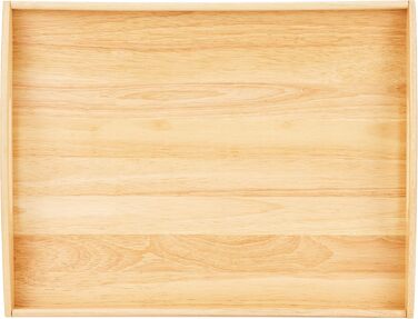 Zassenhaus Serving Tray Wood | rectangular | with carrying handles | 53×41×7cm | Tea Tray | made of sustainably grown rubberwood