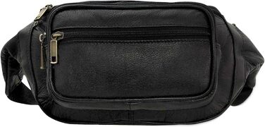 STILORD 'Maverick' - Сумка на пояс, нагрудна сумка, через плече, для фотоапарата, чорна з м'якої шкіри (Діапазон: чоловіча/жіноча)