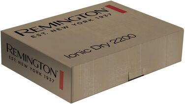 Фен Remington D3198: Іонний, з насадкою-дифузором та насадкою для укладки, 2200W, чорний (EU)