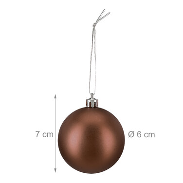 Relaxdays Set of 100 Christmas Baubles