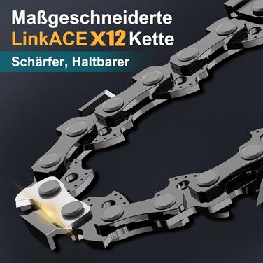 Акумуляторна міні-пила PowerCut X13: 6 дюймів, 8000mAh, автоматичний змащувач, для стрижки гілок та дерева