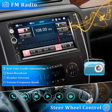 Автомагнітола CAMECHO 2 DIN 7