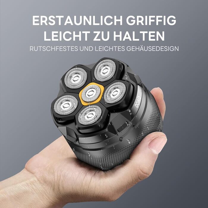 Електричний гоління голови для чоловіків DOAO 2025: водонепроникний, 6D, плаваюча головка, USB-C, для подорожей