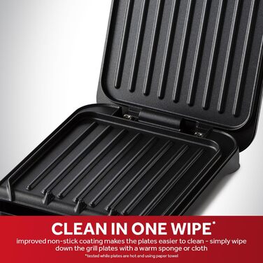 George Foreman 25800 Grill & Cook Plate - Versatile Grill, Cooktop & Toaster, Fast Heating, Easy Cleaning, Black