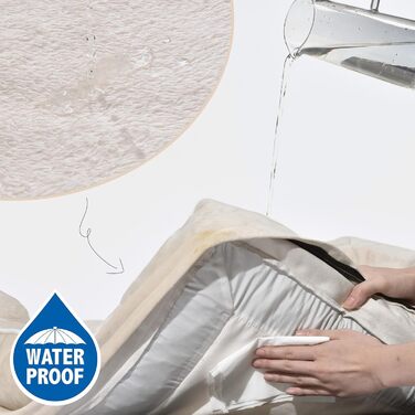 Ортопедичне ліжко для собак Comfort Expression, M, бежеве: водонепроникне, знімний чохол, протиковзаюча основа