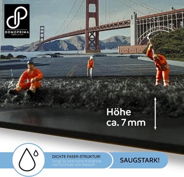 DOMOPRIMA Commercial Grade Entrance Mat - 90x150cm - Non-Slip, Weatherproof, Washable Entrance Mat for Indoor/Outdoor Use