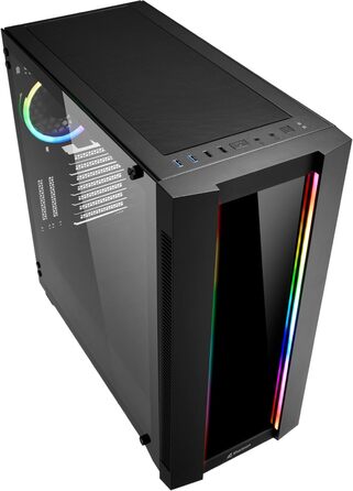 Sharkoon Elite Shark CA200G: корпус ПК з RGB підсвічуванням та вертикальним встановленням відеокарти