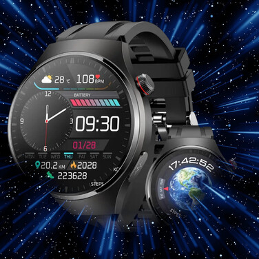 Смарт-годинник Smart-Trend: Моніторинг глюкози, ЕКГ та температури, чорний