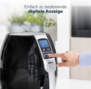 Princess Hot Air Fryer with 3.2 Liter Capacity, Digital Display, 8 Programs, 1500 Watt, Oil-Free, Air Fryer - Aerofryer182020 STANDARD DESIGN 3.2L