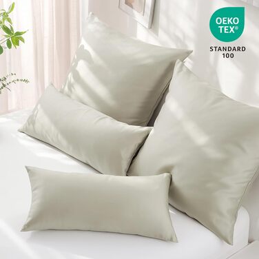 Комплект постільної білизни RUIKASI з бавовни 4-х частинний - сірий, двоколірний комплект з блискавкою (Антрацит та світло-сірий)