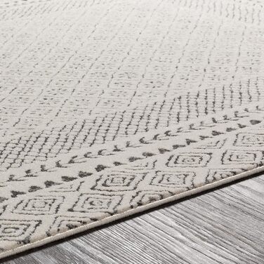 Surya Bahar Rug Bedroom, Living Room, Dining Room, Hallway - Modern Boho Geometric Pattern - Soft Scandinavian Living Room Rug Oriental - Carpet 160x220cm Large Beige Beige and Anthracite 160 x 220 cm (Rectangular)