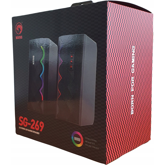 Комплект акустичних колонок MARVO SG-269 2.0 6W RGB