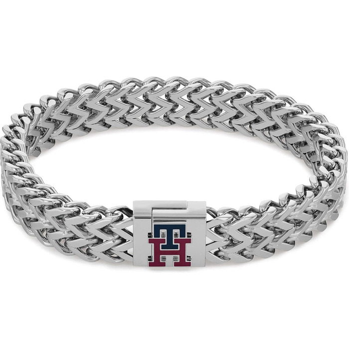 Чоловічий браслет Tommy Hilfiger з нержавіючої сталі, срібний, 19 см, 2790462