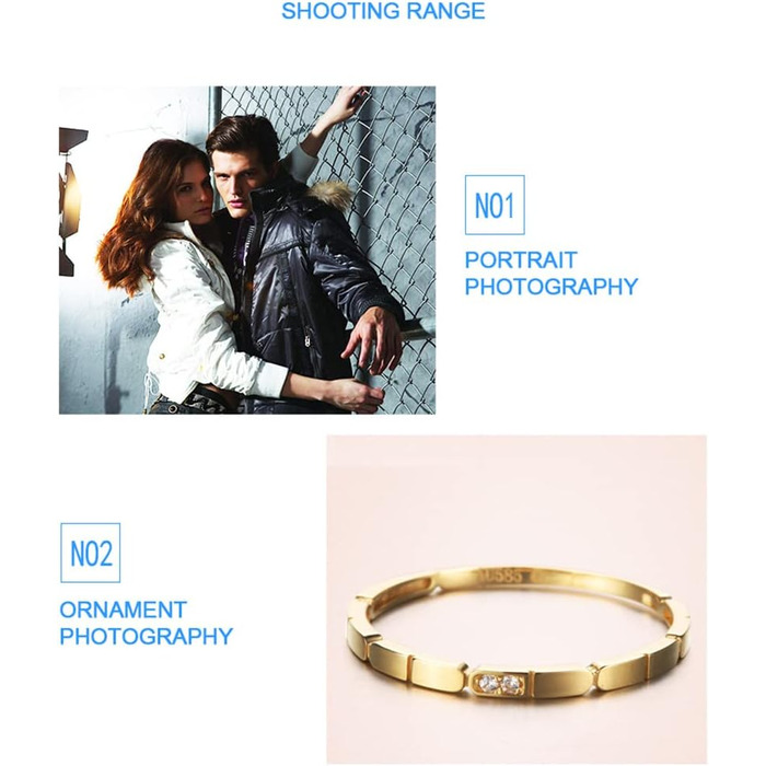 JJC LED кільцевий світловий прилад (кольцевий блиск) для DSLR камер Canon, Sony, Nikon, Olympus, Fuji - 60 LED, дифузор, адаптери 49-67mm