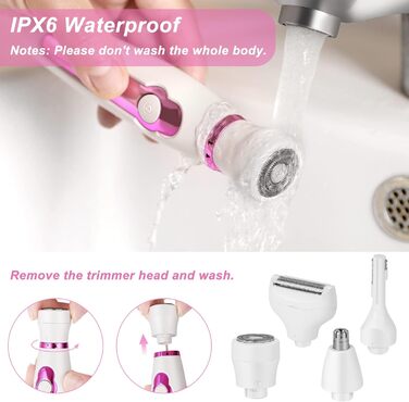 Електричний жіночий триммер 4-в-1 для обличчя, тіла, зони бікіні та брів. Триммер для інтимної зони з сумкою