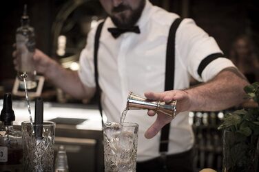 Gin-Tonic Premium Set, Bar Equipment, shiny stainless steel look, food-safe, dishwasher-safe, Long Drink Set