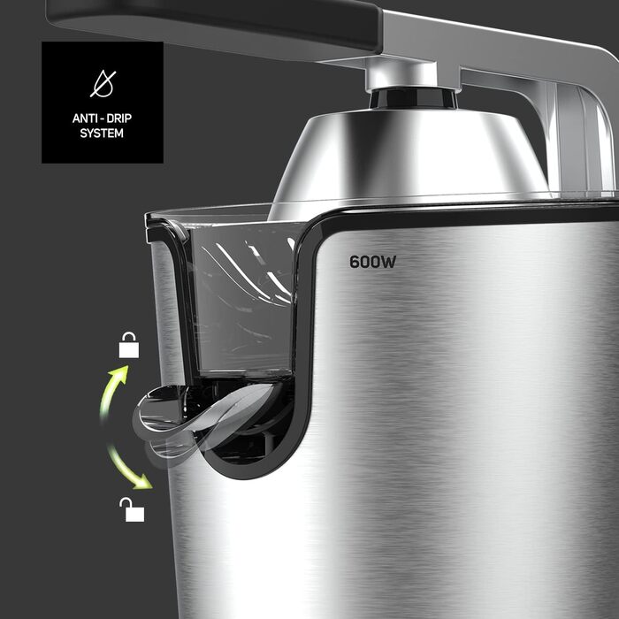 Електричний соковичавник Taurus SQ601X | 600W | Для всіх цитрусових | З нержавіючої сталі