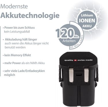 Бездротовий професійний перукарський ножик HEINIGER Saphir, блакитний