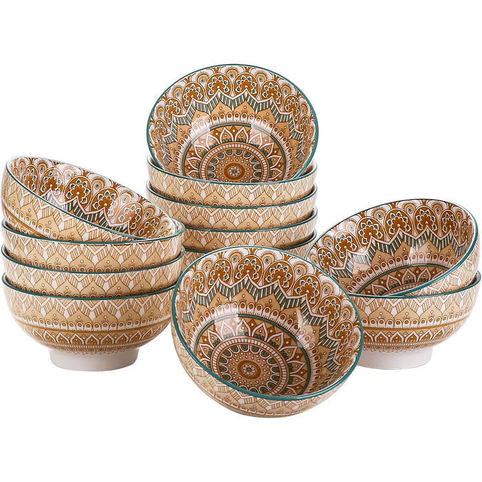 Сервіз столовий порцеляновий Vancasso MANDALA 32 елементи, для 8 осіб, богемський стиль, ручна робота