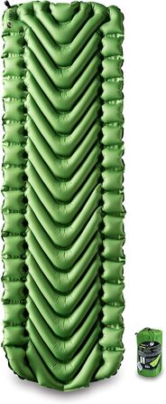 Klymit Static V Sleeping Pad (Green) - Lightweight Camping Mat