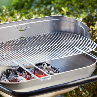 Барбекю-решітка Barbecook овальна з ручками 55x33,6 см для вугільних грилів Loewy та Arena, нержавіюча сталь, легке очищення