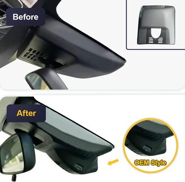 Автомобільний відеореєстратор Fitcamx 4K для Toyota Corolla Hybrid Hatchback 2023-2026 (LE, SE, XLE, XSE), OEM стиль, WiFi, G-сенсор, нічна зйомка, WDR, Plug&Play, з карткою пам'яті 64GB