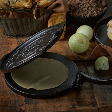 Пресс для тортилій Victoria, чавун HD, 20 см - для мексиканських тортилій, тако, арепа, кесадилья, емпанада, патаконе